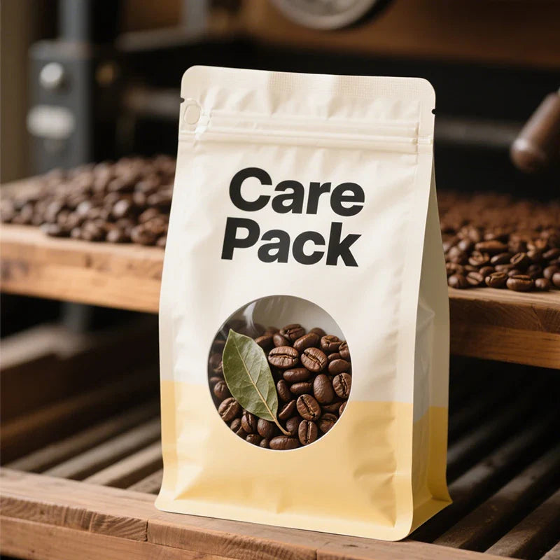 PET Plastic Food Grade Cafe Bean 1lb Tea Coffee Pouches With Air Release Foil Pouches