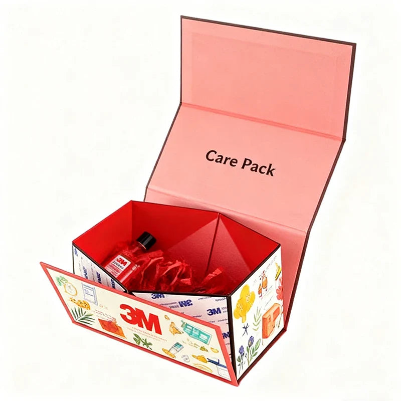 Thanks Giving Reusable Recyclable Folding Packaging Flat Folding Printing Hard Rigid Foldable Paper Box With Magnet Closure