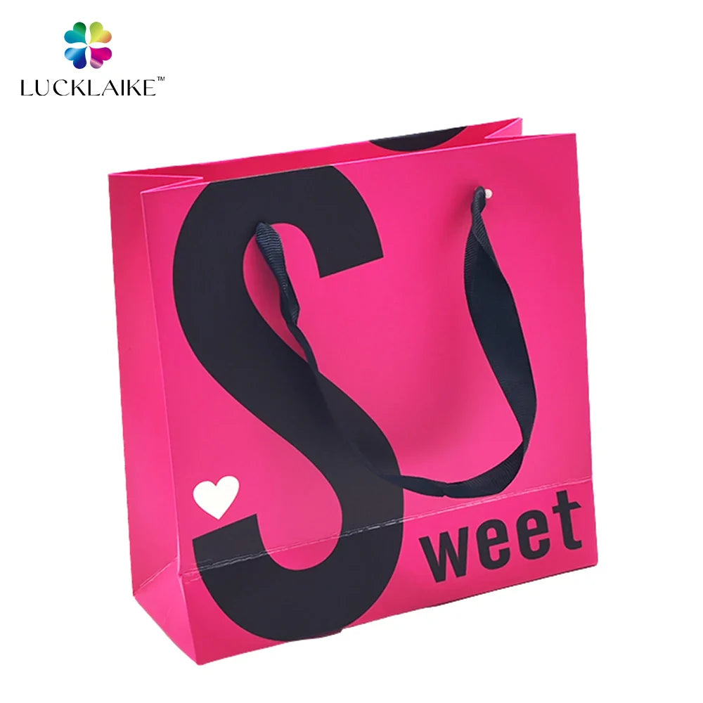 Customized Embossed Print Wholesale Promotional Shopping Tote Coated Art Clothing Kraft Paper Bags for Gifts Packaging