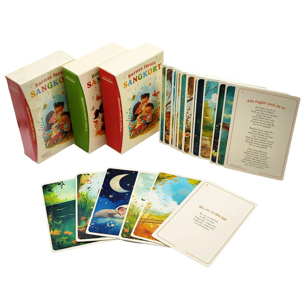 Custom Learning Playing Flashcards Toddler Education Toy Children's First Song Talking Flash Cards for Kids Educational