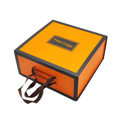 Custom Logo Premium Gift Box Luxury Large Package Cardboard Paper Hoodie Shoes Clothes Magnetic Packaging Box With Handle