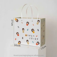 OEM/ODM Customized Logo Design Your Own Inspired Paper Bags with Doll Motifs Personalized Paper Gift Bags for Shopping Daily Bag