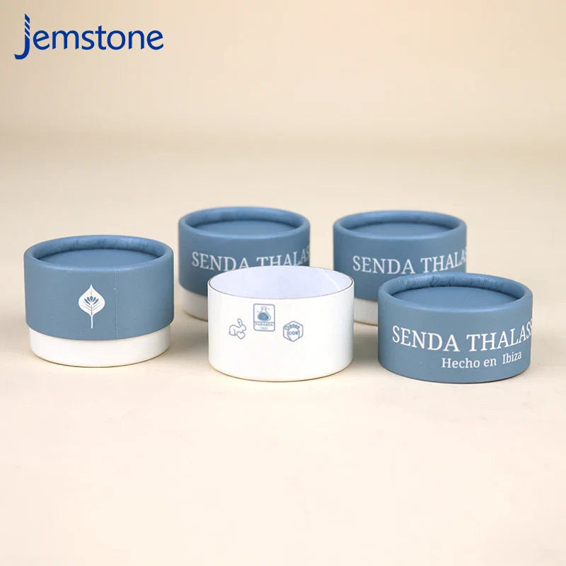 Custom Eco-friendly Kraft Cosmetic Perfume Paper Tube Food Tea Coffee Cylinder Box Packaging Cardboard Candle Tube