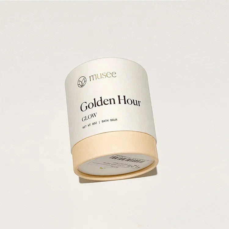 Exfoliant Package Tube Round Box White Printed Packaging Cardboard Bathbomb Boxes for Skin