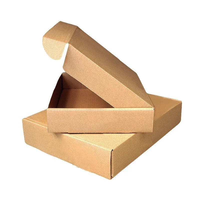 Green Kraft Corrugated Boxes Customizable Packaging Carton for Shipping Mailing Eco Friendly Material with Gold Foil LOGO