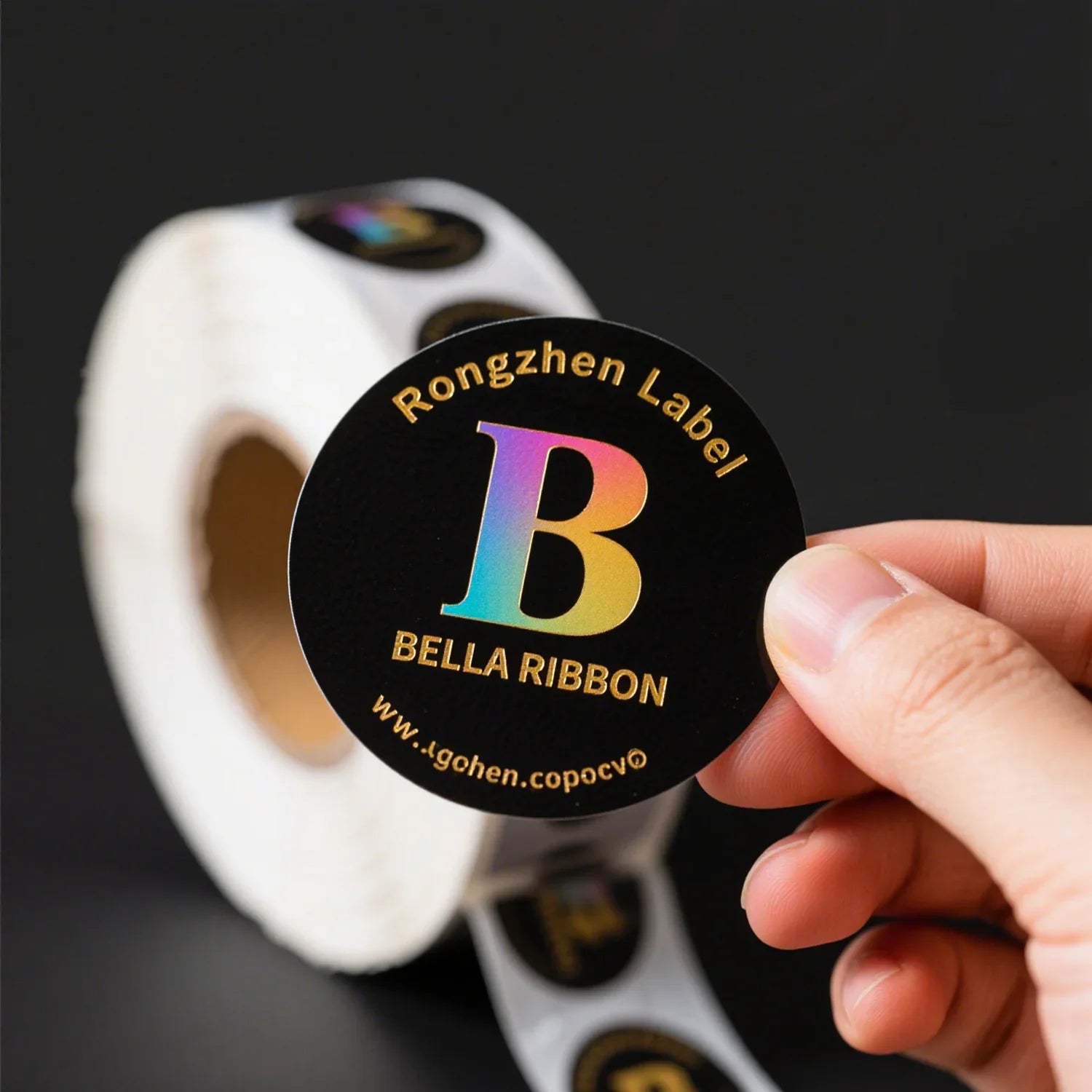 Custom Printing Etiquette Personnalisé Stickers Roll Waterproof Vinyl Adhesive Gold Foil Round Logo Stickers for Packaging Label