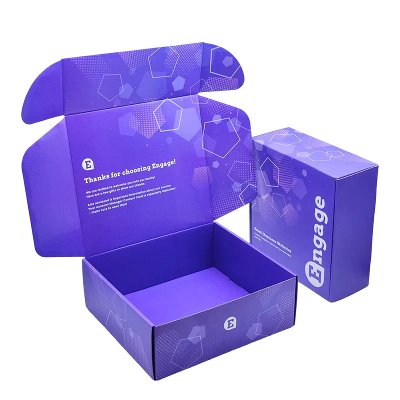 Free Sample Hot Pink Uv Logo Mystery Folding Carton Cardboard Parcel Delivery Custom Boxes Packaging for Shipping Box With Logo