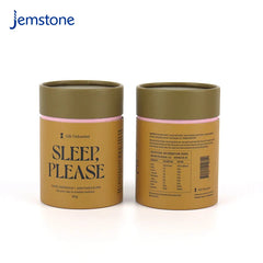 Custom Recyclable Brown Luxury Kraft Cardboard Food Tea Coffee Cylinder Box Packaging Bread Cakes Snacks Paper Tube