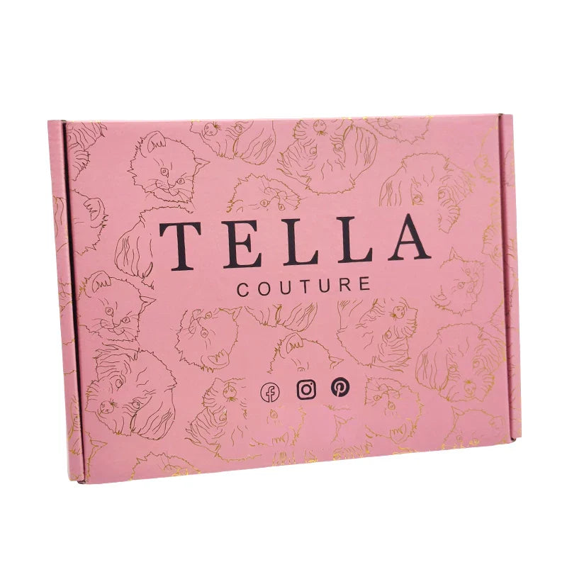 Custom Luxury Clothing Recycled Emballage Carton Gold Foil Logo Full Printing Box Postal Shipping Packaging Pink Paper Boxes