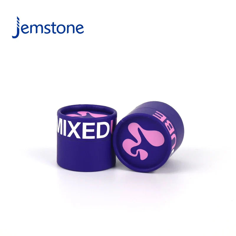 Eco-Friendly Custom Food Luxury Kraft Cardboard Tea Coffee Candle Cylinder Round Dry Herb Paper Tube Packaging With a Lid