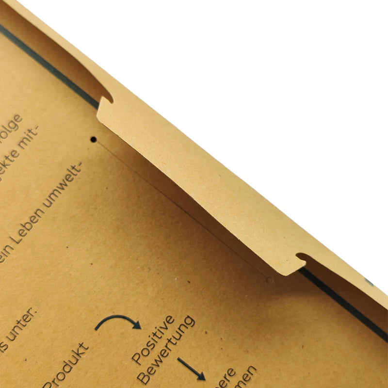 Customrecycled A4 Manila Plug-In Seal Envelope Cardboard Eco-Friendly Printing Kraft Brown Paper Mailing Packaging Envelops