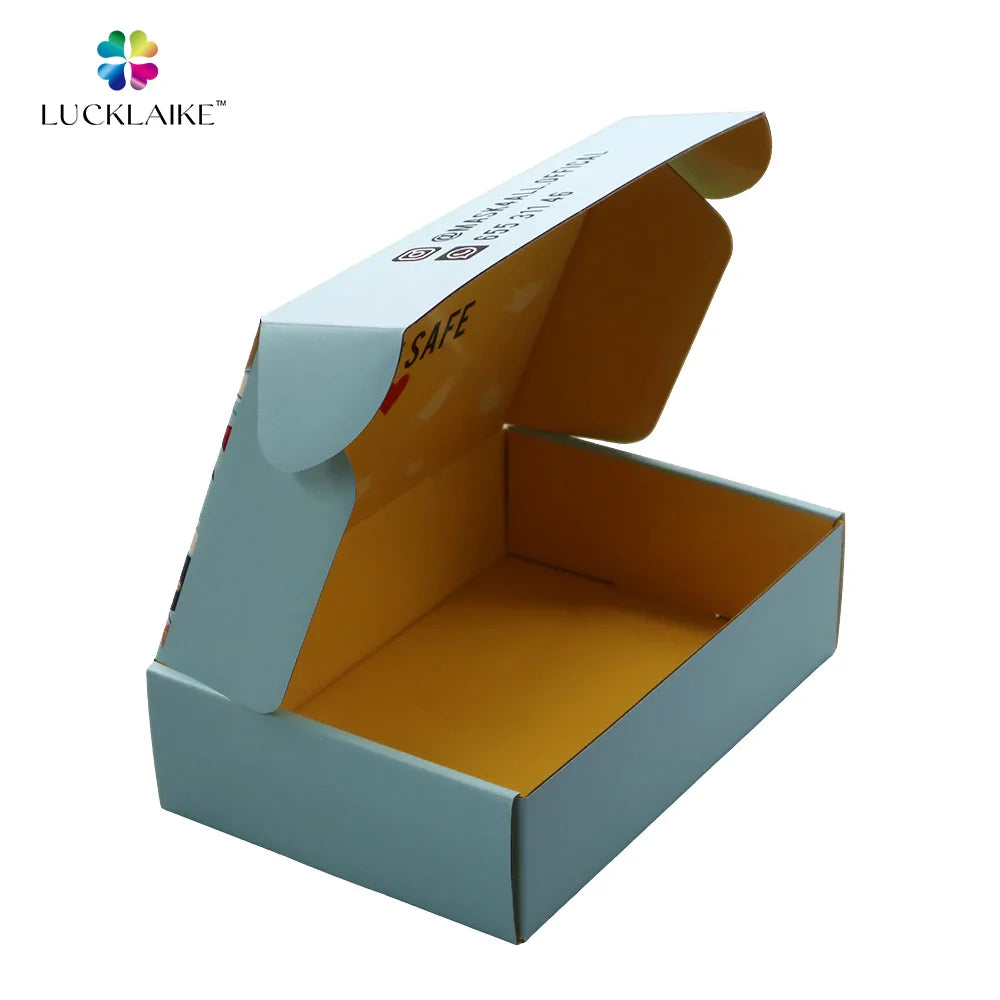 Custom Brand Printed Cajas Personalizadas Carton Cardboard Postal Favor Corrugated Shipping Packaging Box for Clothes