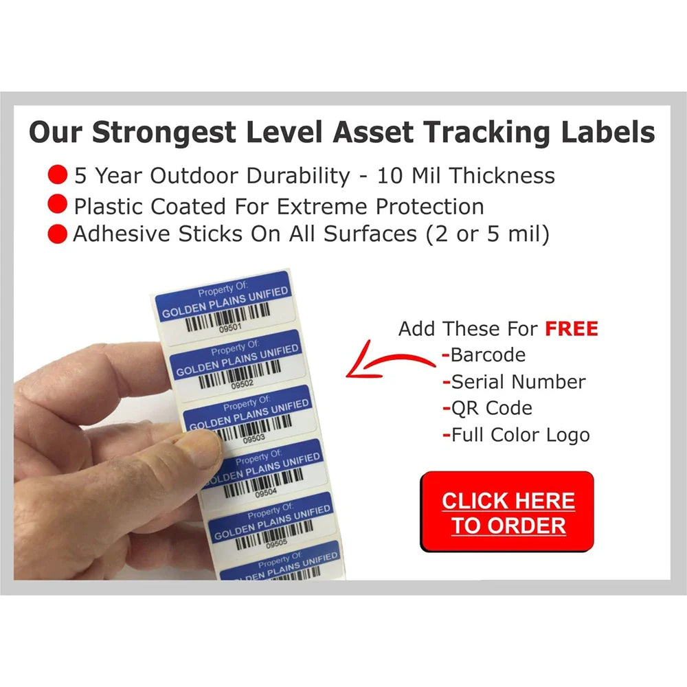 Custom Adhesive Metal Aluminum Qr Code Barcode Pre Printed Asset Tracking ID Labels Sticker Fixed Asset Tags and Label Printing