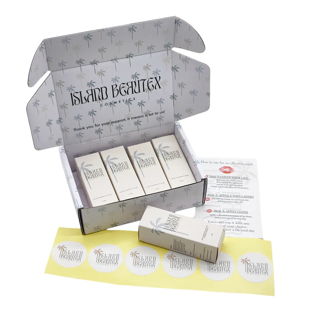 Custom Luxury Eco-Recycled Corrugated Mailer Cosmetic Set Carton Cardboard Box Packaging Shipping Paper Boxes with Insert