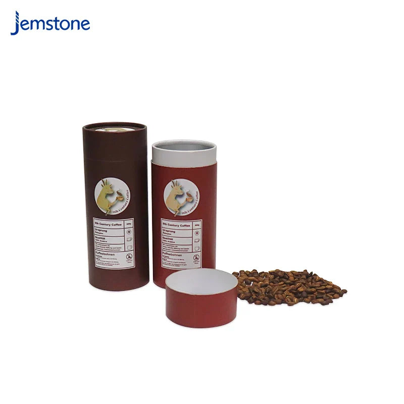 Food Grade Biodegradable 100% Airtight Food Powder Paper Tube Packaging for Tea Coffee Packaging Paper Tubes