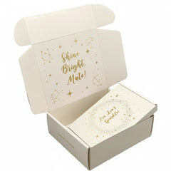 Eco-friendly Customized Tear Strip Gift Package Earring Necklace Jewelry Parcel Boxes Packaging Carton with logo