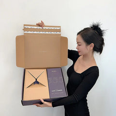 Customized Corrugated Cardboard Subscription Boxes Full Color Printed Matte Sleepwear Panties Clothing Shipping Packaging Box