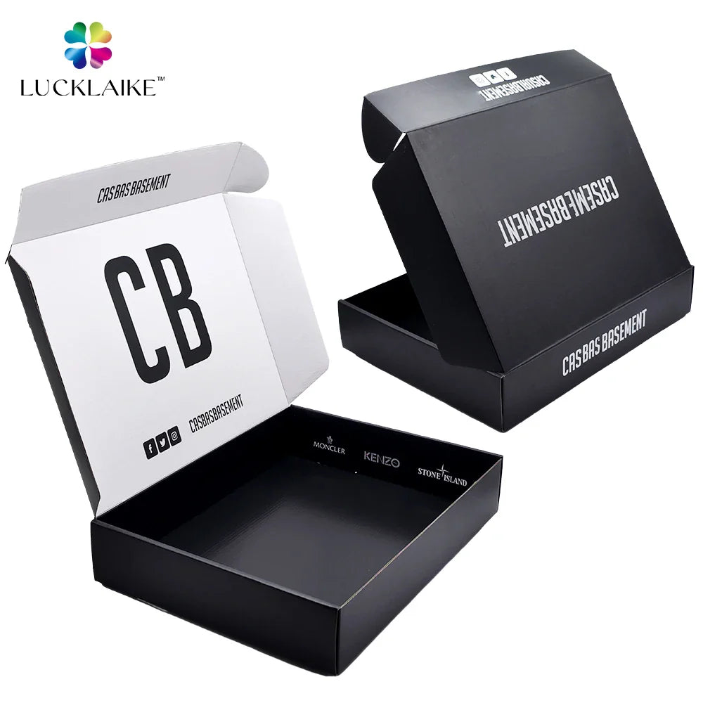 Customize Corrugated Cardboard Carton Craft Mailer Shipping Mail Packaging Boxes for Small Business With Logo Zipper Packaging
