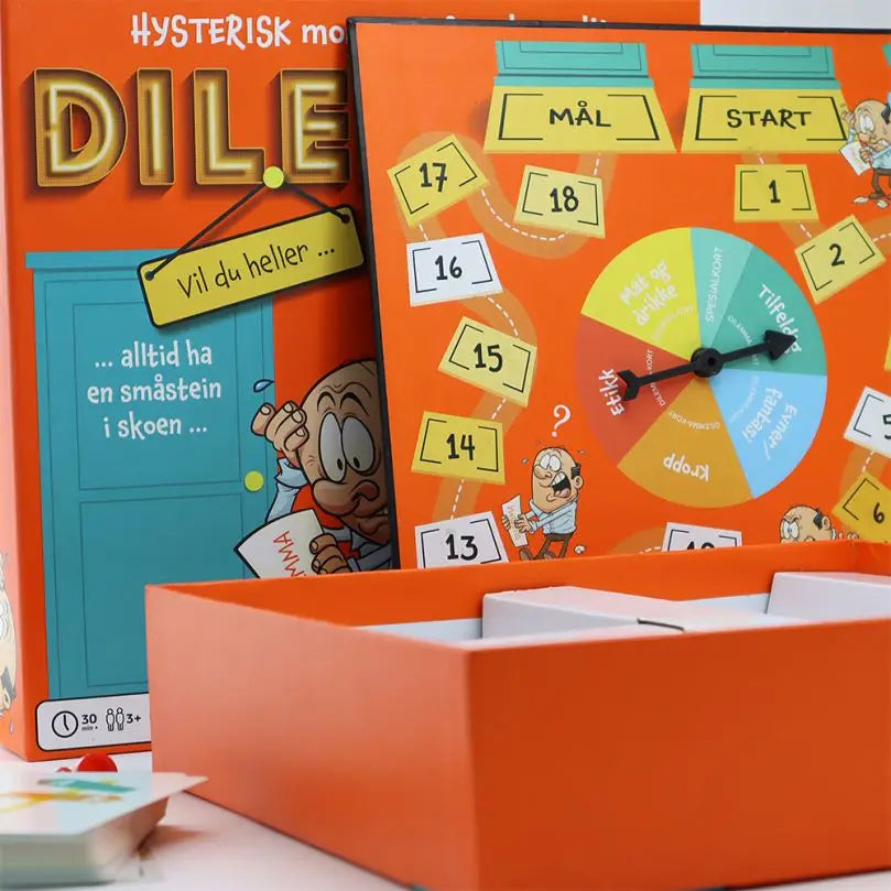 Custom Paper Board Game and Box Printing for Family Travel with Dice Token Spinner