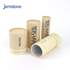 Custom Eco-Friendly Brown Luxury Kraft Cardboard Silk Scarves Cylinder Box Packaging T-shirt Paper Tube for Clothing