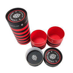 Customized  Stripe Verpackung 50ml 100ml 10ml Eco Friendly Cardboard Packaging Gift Print Paper Tube Package