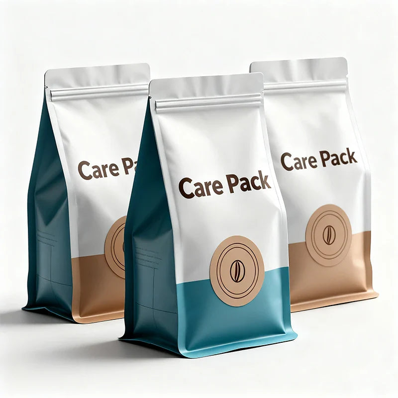 Custom Cafe Bag 250g 500g 1kg Biodegradable Tin Tie Flat Bottom Beans Packing Mylar Bags With Valve