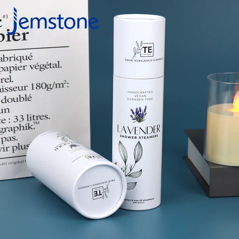 Custom Food Waterproof White Round Product Bottles  Kraft Push up  Paper Tube Box Sealing Paper Tube Packaging