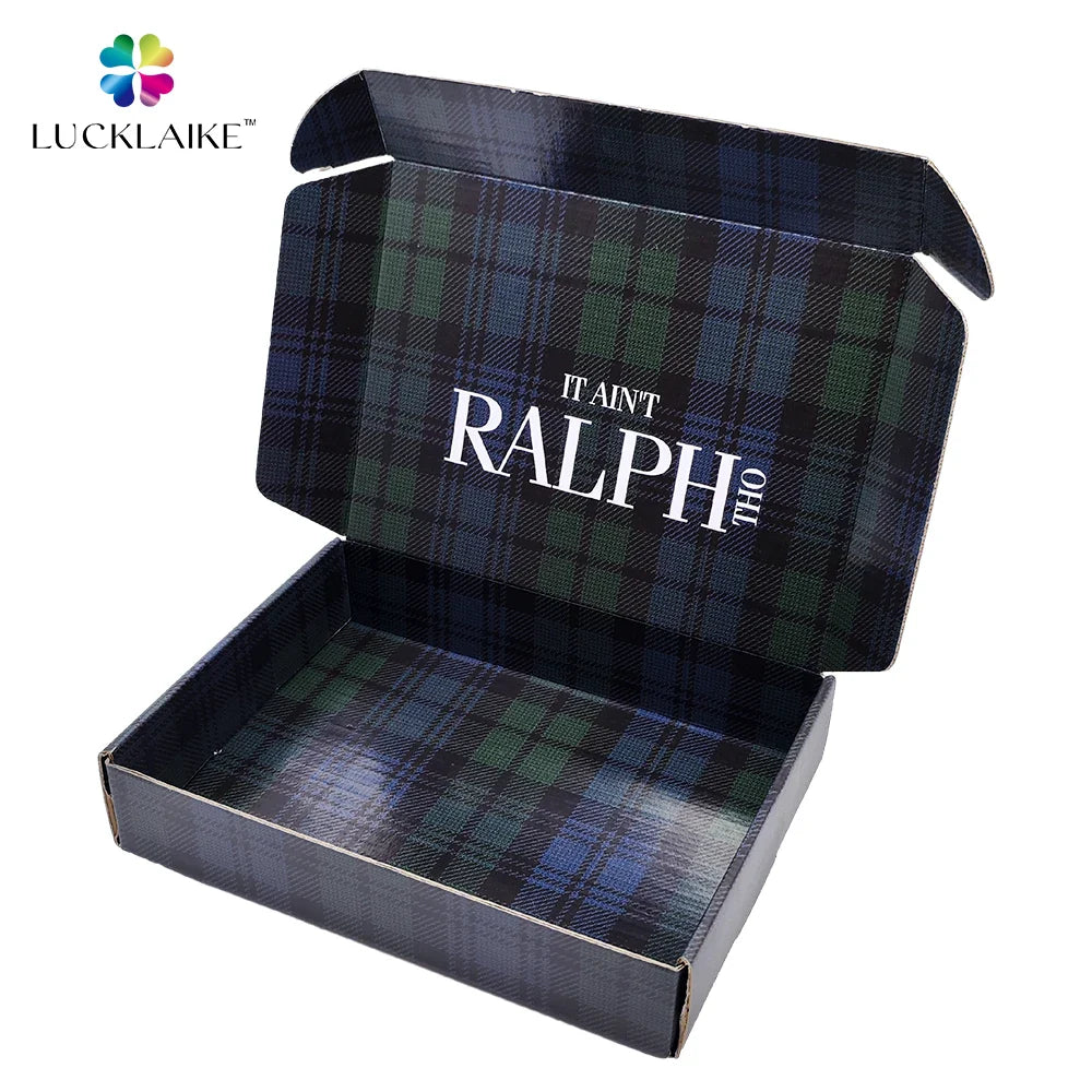 Customize Corrugated Cardboard Carton Craft Mailer Shipping Mail Packaging Boxes for Small Business With Logo Zipper Packaging