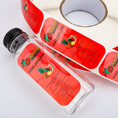 Personalized Drink Label Sticker Waterproof Customized Roll Printing Vinyl Bopp Beverage Juice Bottle with Labels for Bottle