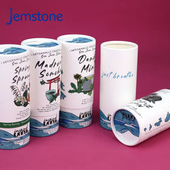 Custom Sample Cardboard Cylinder Food Grade Paper Tube Packaging Tea Coffee Candle Kraft Paper Tube Packaging