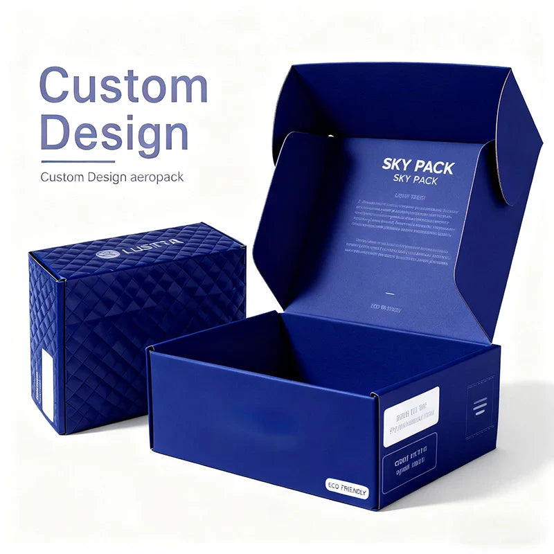 Cardboard Postal Corrugated Mailer Shipping Carton Paper Airplane Cake Cookie Pastry Tuck End Mailing Gift Boxes Packaging