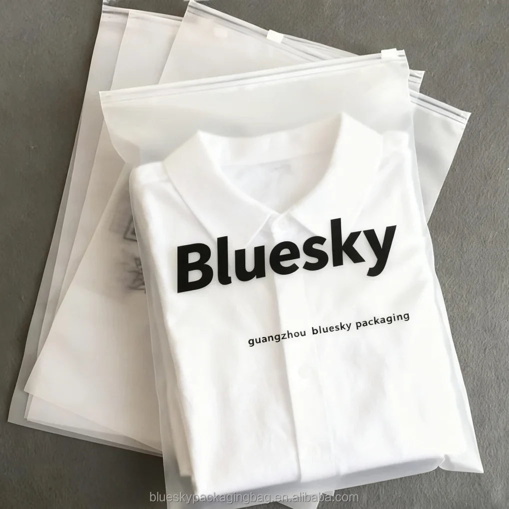 Silk Printing Matte Zipper Bags Worldwide Standards Frosted Zipper Bags Matte Zip Bags for Modern Retail Packaging Bag