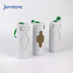 Custom Kraft Cardboard Tube Scarves Clothes Cylinder Packaging Hanging Rope Paper Tube with Window for Shirt Packaging