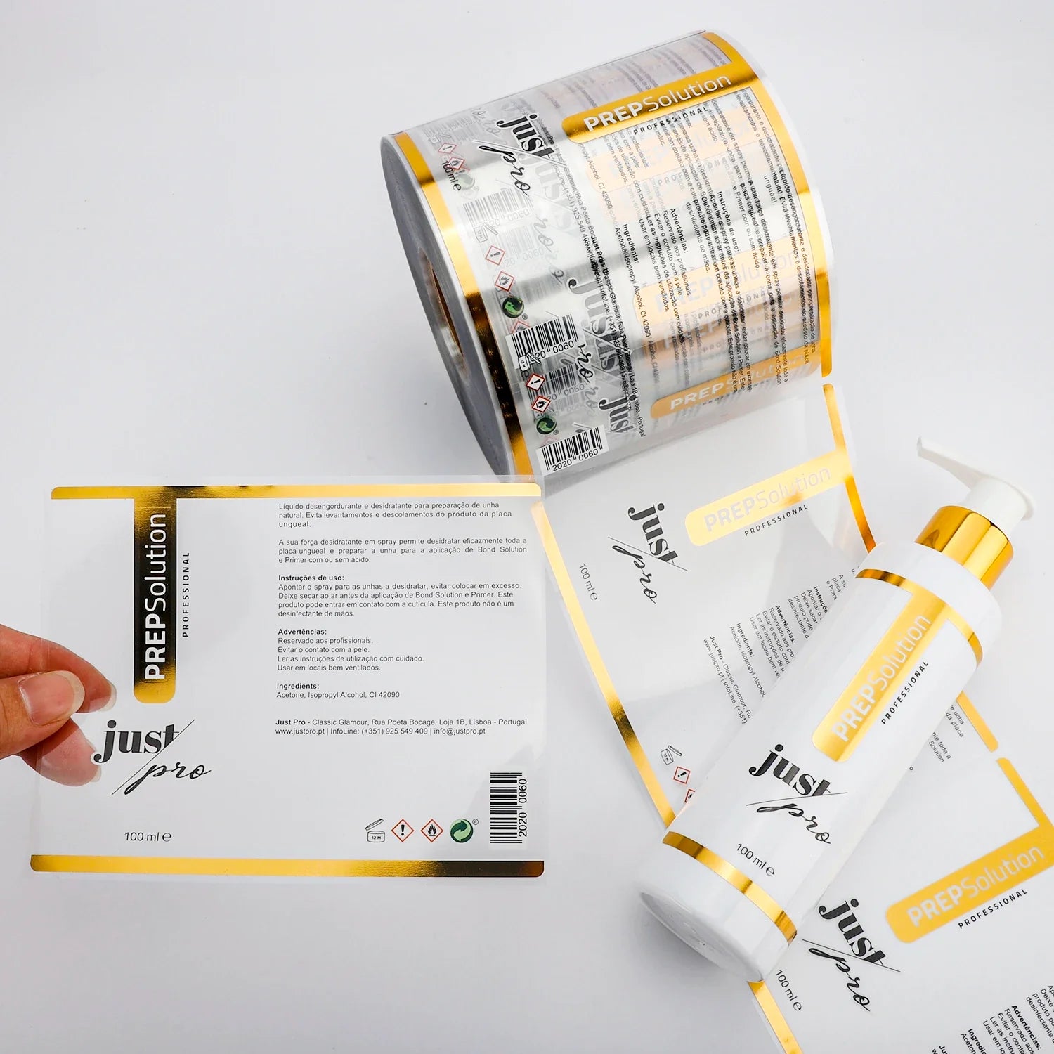 Personalized Logo Food Sticker Printing Self Adhesive Vinyl Round Waterproof Custom Packaging Roll Sticker Label for Bottle