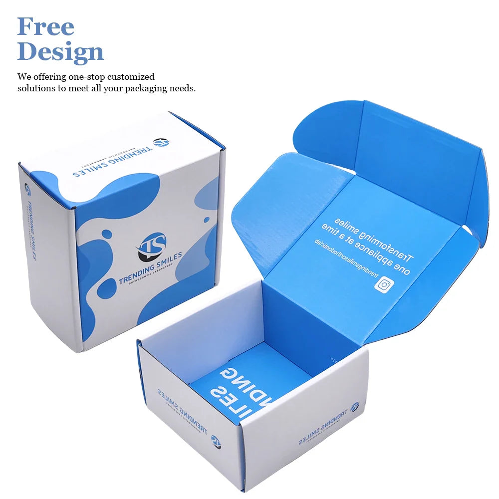 Manufacturer Customize Corrugated Cardboard Paper Box Skincare Packaging Mailing Box Cosmetic Jar Shipping Boxes Custom Logo