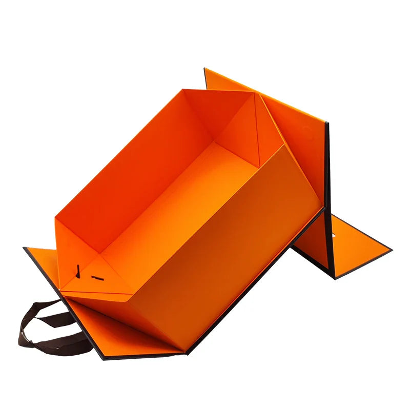 Custom Logo Premium Gift Box Luxury Large Package Cardboard Paper Hoodie Shoes Clothes Magnetic Packaging Box With Handle