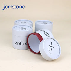 Custom Eco-friendly Kraft Cardboard Cosmetic Perfume Paper Tube Food Tea Coffee Candle Cylinder Box Packaging