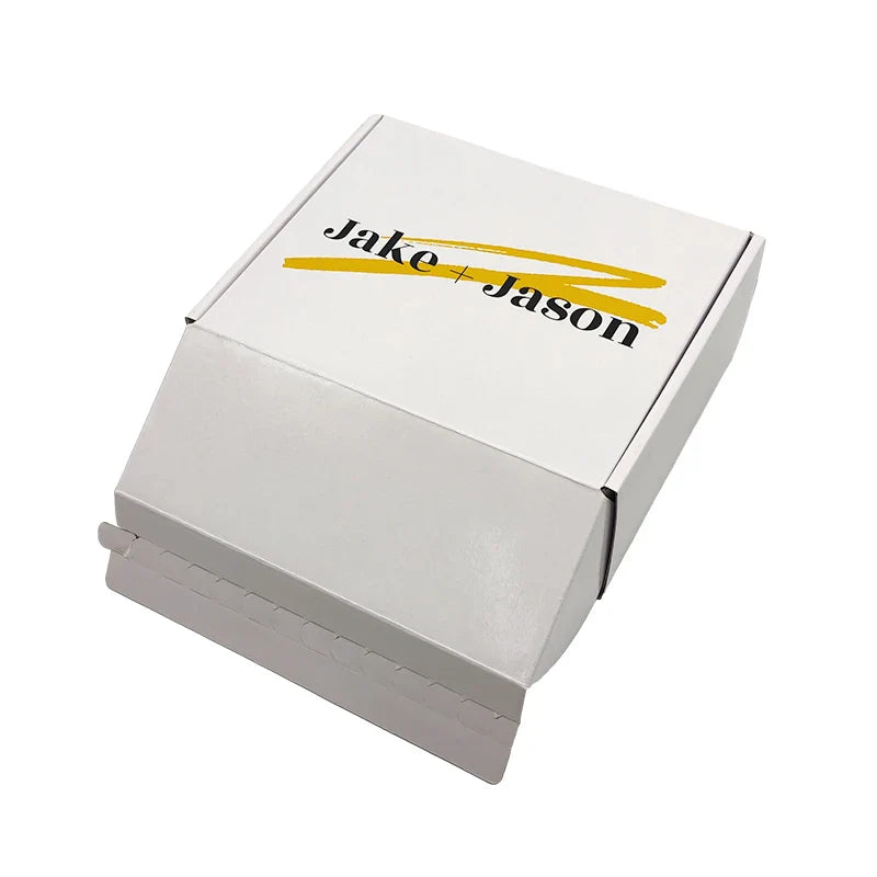 Custom E Flute Elegant Dress Apparel Clothes Packing White Emballage Cajas De Papel Mailer Box Packaging Boxes for Shipping