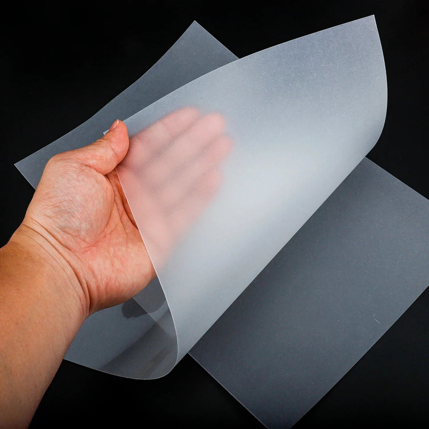A4 8.5"x11" Translucent Tracing Sulfuric Aci Paper Sticker With Clear Backing Sulfate Sticker Adhesive Paper Film Paper Sulfur