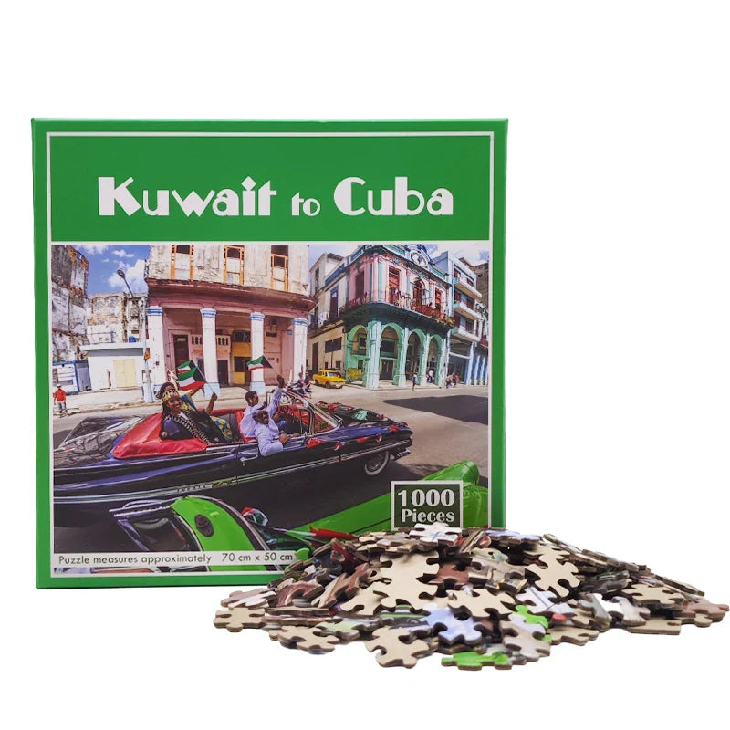Wholesale Custom Printing Adults Jigsaw Puzzle Game 500-1000 Pieces Educational Toy Made Paper Manufactured Customized Puzzle