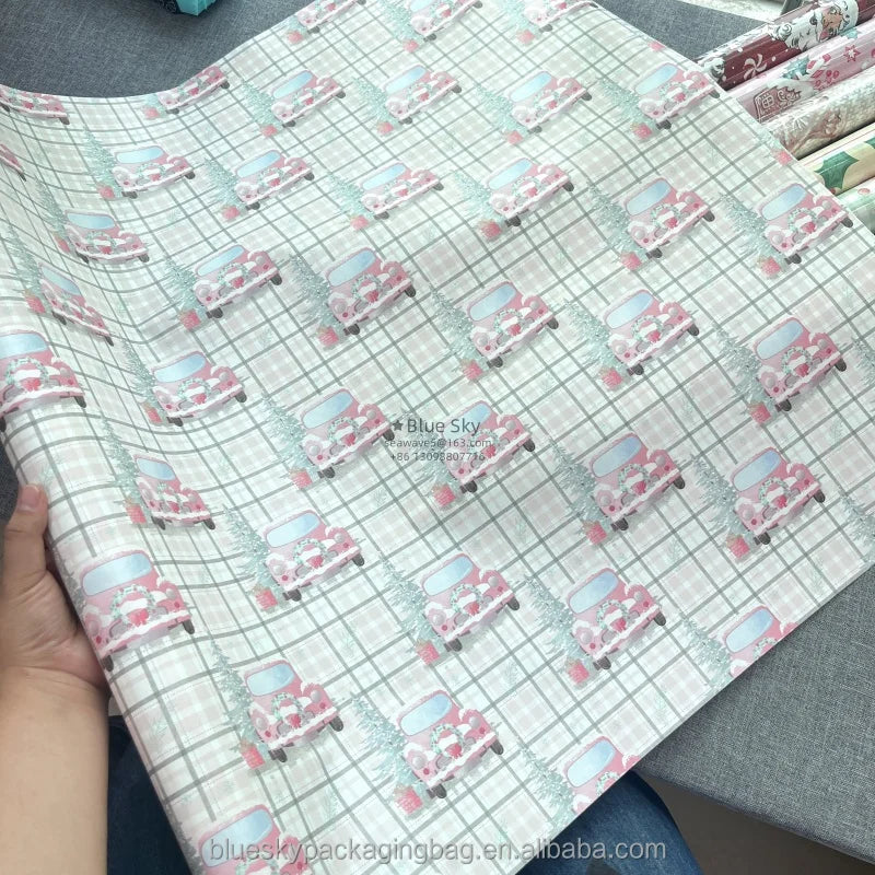 Luxury Metallic Gift Wrapping Paper, Rose Gold/Silver Foil Paper for Premium Boxes, 22x300cm, High-End Packaging Solution