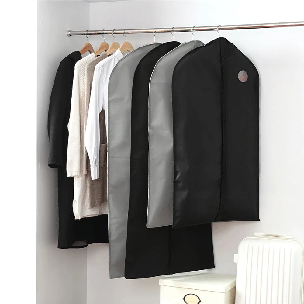 Extra Large Suit Garment Bag for Multiple Suits, Coats & Dresses Hanging Storage with Multiple Pockets & Shoulder Strap