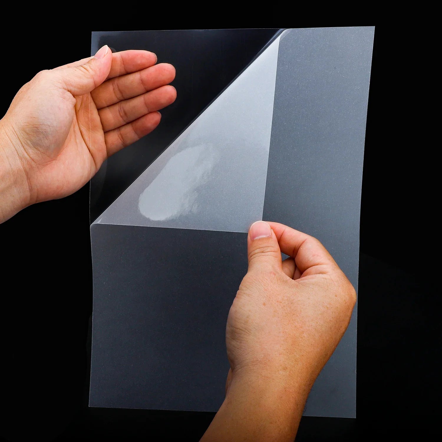 A4 8.5"x11" Translucent Tracing Sulfuric Aci Paper Sticker With Clear Backing Sulfate Sticker Adhesive Paper Film Paper Sulfur