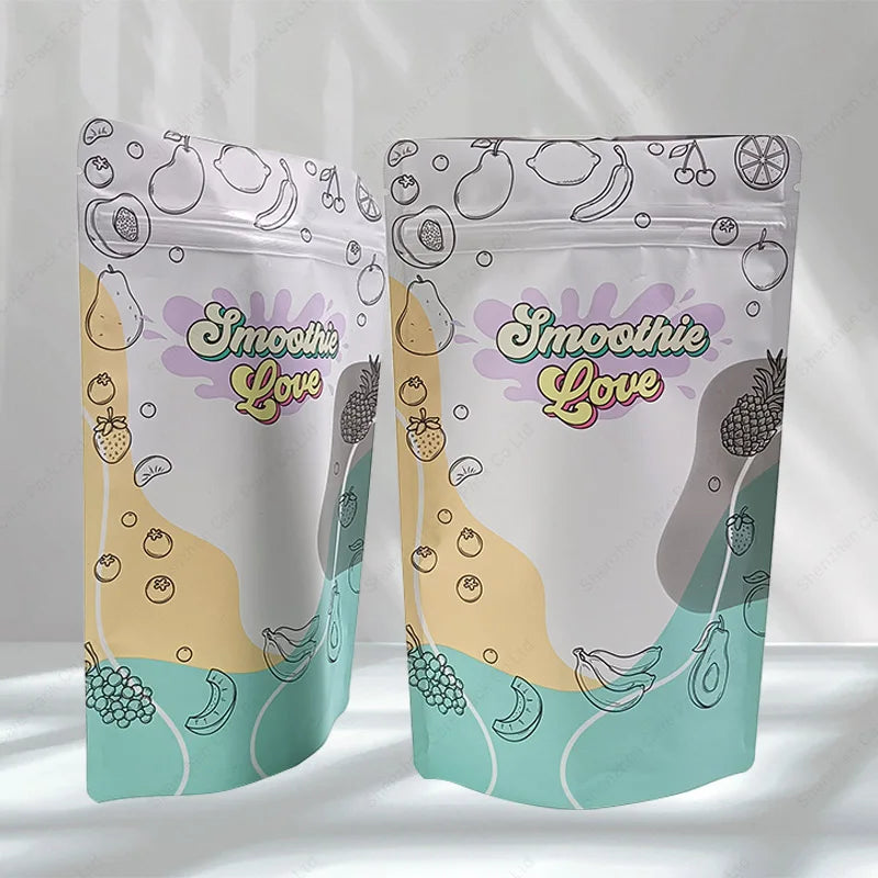 Custom Plastic Laminate Snack Food Packaging Freeze Dried Candy Doypack with Aluminum Foil Stand up Pouch Zipper for Pet Food