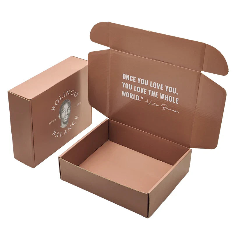 Customizable Corrugated Packaging Cosmetic Clothing Custom Logo Packaging Shoes Box for Mailer Shipping Carton Box with Handle