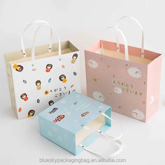 OEM/ODM Customized Logo Design Your Own Inspired Paper Bags with Doll Motifs Personalized Paper Gift Bags for Shopping Daily Bag