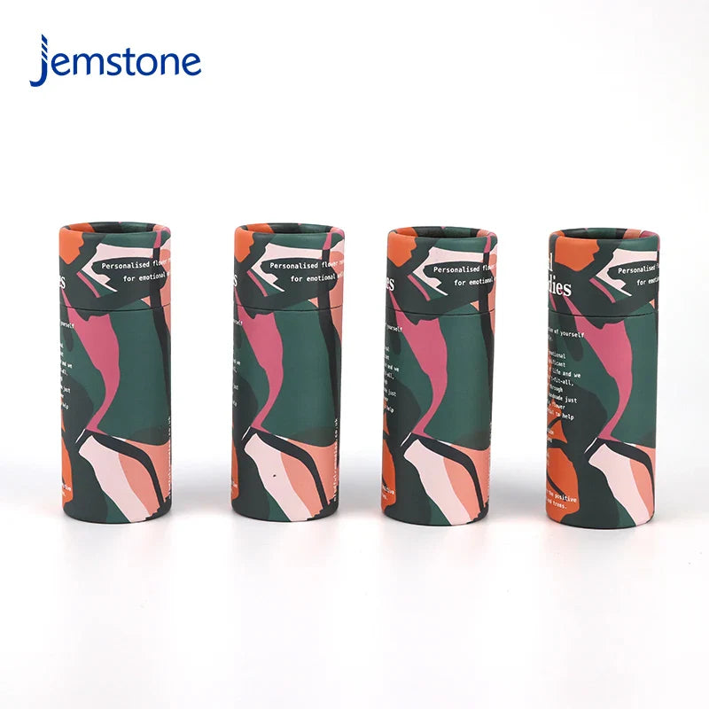 Custom Luxury Round Food Kraft Cardboard Tube Container White  Cylinder Box Powder Sealing Paper Tube Packaging