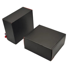 Customized Cardboard Folding Packing Black Mailer Shipping Self Seal Corrugated Box Mailer Tear Strip Clothing Pr Delivery Boxes