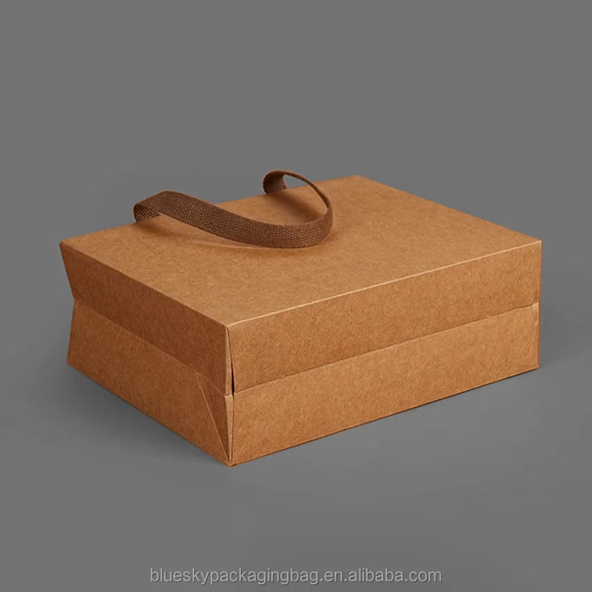 OEM/ODM Custom Paper Bag with Logo Paper Shopping Tote Bag with Long Handle Paper Bags for Brand Packaging Promotional Gifts Bag