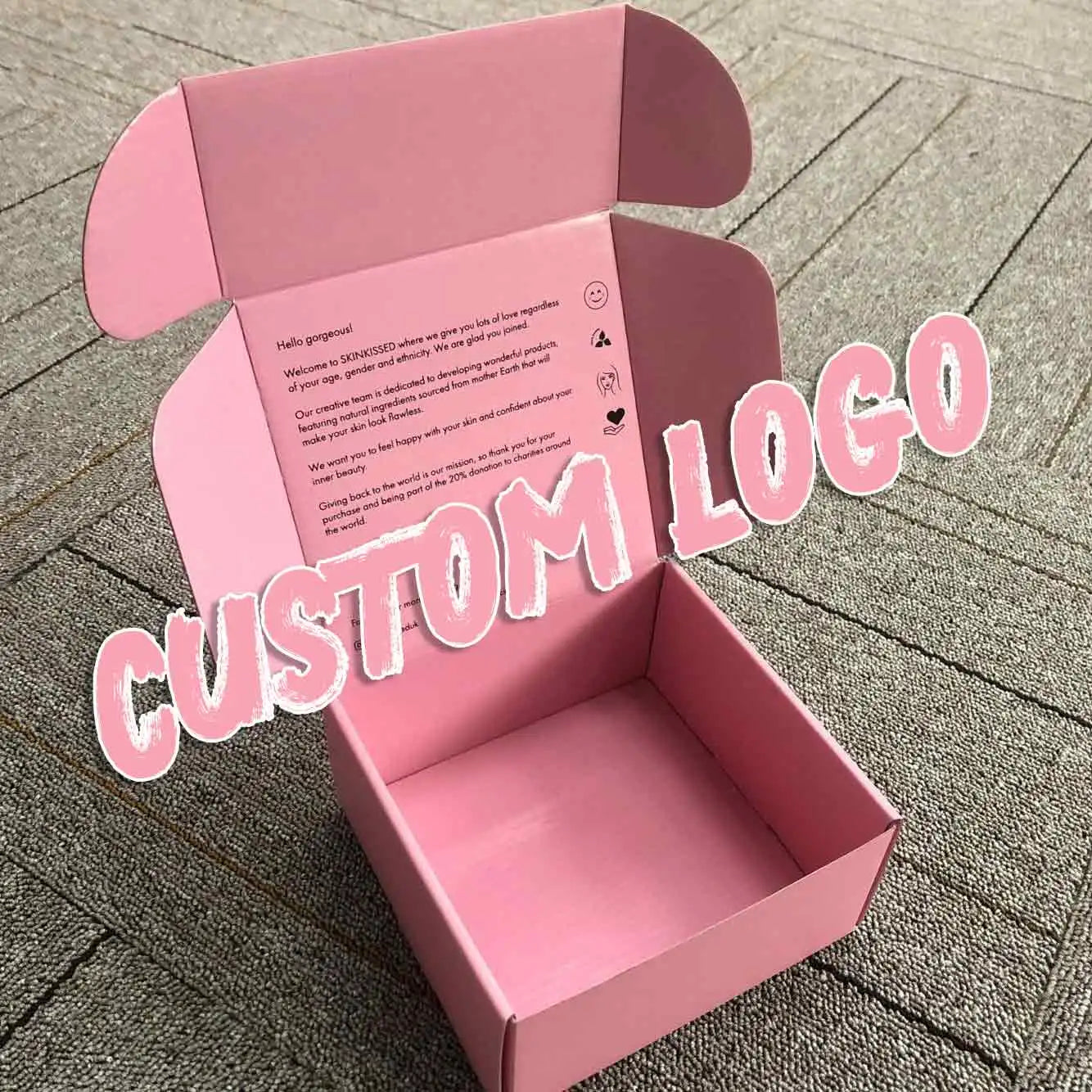 Wholesale Custom Fold Kraft Paper Box Packaging Biodegradable Corrugated Garden Flower Plants Packing Shipping Box